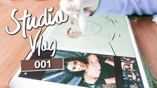 Studio Vlog 001 │ Procreate Drawing, Doggie Walks, and Bullet Journaling!