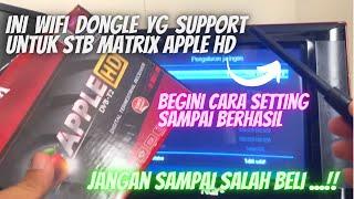 Setting WIFI DONGLE Set Top Box MATRIX Apple HD