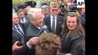 Russia - Yeltsin On Pre Election Campaign