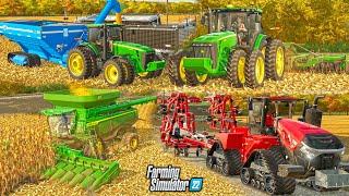 CORN HARVEST & FALL TILLAGE WITH 250BU CORN! (BIG TIME FARMER SERIES) | FS22