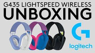 Logitech G435 LIGHTSPEED Wireless Headset UNBOXING