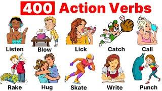 400 Action Verbs (Past, Present, & Future Tenses )  | Common Action Verbs in English | Action Words