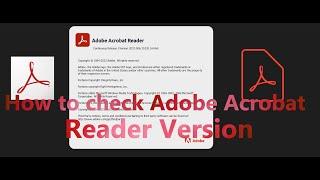 How to CHECK ADOBE ACROBAT READER VERSION on WINDOWS 11 | 2023