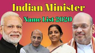 lndian Minister Name List 2020||Indian Minister List 2020||learn with Subho||Ministers of India2020