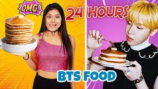 Eating Like BTS Members For 24 Hours | I Ate BTS Favorite Food For 24 hours Challenge 