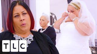 Jo & Al Helps Insecure Plus Size Bride Look Past Her "Problem Area" | Curvy Brides Boutique