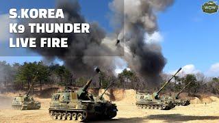 K9 Thunder 155mm Howitzer Live Fire