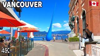  【4K】️  Downtown Vancouver BC, Canada. Amazing Sunny Vancouver. Relaxing Walk. April 2024.