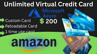 how to get unlimited virtual credit cards | Vcc for azure | Best vcc for azure account | Best vcc