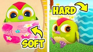 Baby songs with Hop Hop the Owl cartoon! Hard & Soft kids’ song. Nursery rhymes & baby cartoons.