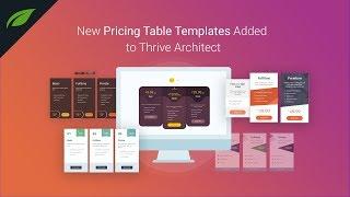 Quick Pricing Table Element Tips (+ New Templates)