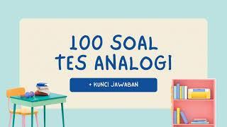 Bank Soal TPA/TBS Tes Analogi Verbal (100 Soal) + Kunci Jawaban