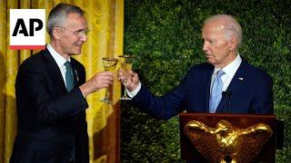 Biden hosts a social dinner for NATO leaders at the White House