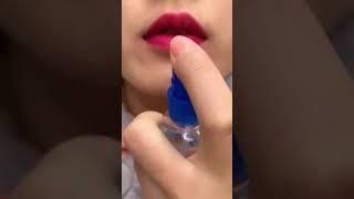 Mixing Lipsticks Into Clear Slime Satisfying Slime ASMR Video #hotlipstick #hot_status #lipsmakeup