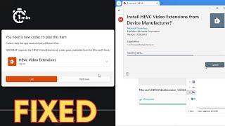 Free HEVC Video Extension Installation on Windows 11 (Tutorial)