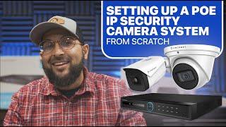 Setting Up a POE IP Security Camera System from Scratch - Amcrest Wired POE Camera Setup How To