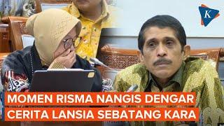 Momen Risma Menangis Dengar Kisah Ibu 90 Tahun yang Tak Dapat Bansos