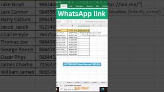 How to Create WhatsApp link in Excel tips, tricks and tutorials