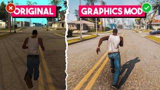 GTA San Andreas New RTX Graphics Mod (2024)  For Low End PC (1GB RAM)