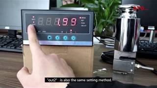 How to set display controller for load cell/force sensor