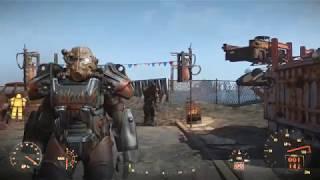Fallout4  Силовая броня Атомных Котов Т-60 на первом уровне