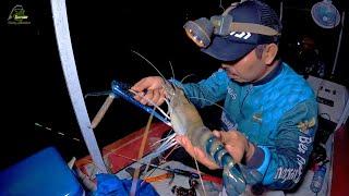 BIKIN GEMETARAN‼️ MANCING UDANG GALAH BERMALAM  DI SUNGAI PEDALAMAN KALIMANTAN