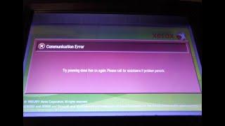 communication error problem solution xerox 5735/5740/5745/5755/5765/5775/5790 photocopier machines