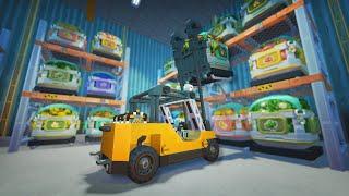 A Warehouse and Forklift for Survival Crate Shipping/Receiving! - Scrap Mechanic Gameplay