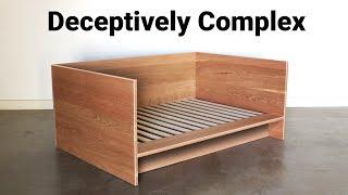 How to Build a (day) Bed out of all Hardwood, that can Pack Flat - Woodworking