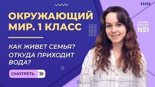 Видеоурок 10. Как живет семья? Откуда приходит вода? Окружающий мир 1 класс