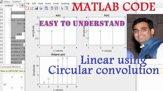 MATLAB based code of Linear using circular convolution