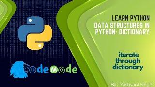 Iterate or loop through dictionary keys and values in python