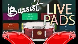 iBassist Live Pads jam with Rock Drum Machine and Synth One