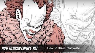 How To Draw Pennywise - From Stephen King's "IT"