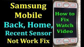 Samsung J7 Back Button Home Button Recent Button Not Work Solution