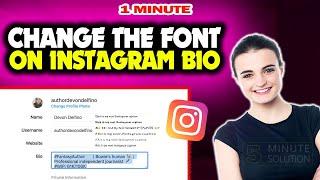 How to change the font on instagram bio 2024 (Quick & Easy)