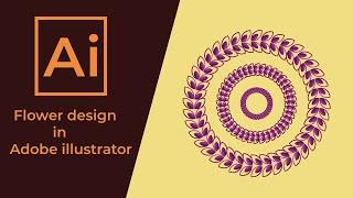 How to create flower in adobe illustrator using rotate tool ||Adobe illustrator||Rotate tool