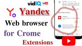 yandex browser vidiq extension for chrome , yandex browser vidiq