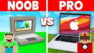 NOOB vs PRO: FUNKTIONIERENDES LAPTOP HAUS Bau Challenge in Minecraft