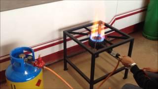 Single Burner High Pressure Gas Stove Demo