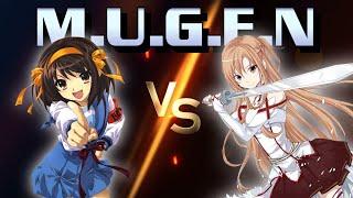 REQUESTED BY @eGEORGIOSGAMER: Haruhi Suzumiya VS Asuna Yuuki - Mugen Battle