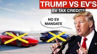 Trump vs Tesla - What The EV Mandate Means After Election - EV Tax Credits Dead?!?!