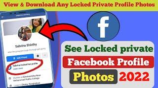 How to See Profile  Photos of Locked Facebook profile 2024?  View Locked profile Picture