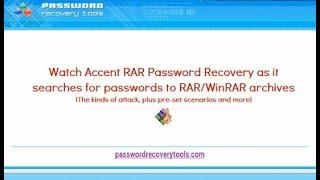 Recover RAR passwords with Passcovery. Quick start with AccentRPR