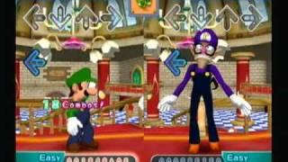 Waluigi dance-off DDR: Mario Mix