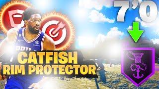 THIS CATFISH RIM PROTECTOR BUILD WILL STOP RIM RUNNERS IN NBA 2K24! HOF ANCHOR BUILD!!