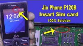 jio phone f120b sim not working II jio f120b inset sim card problem ll