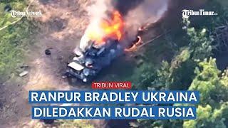 Ranpur Bradley Ukraina Dibakar Militer Rusia di Rabotino