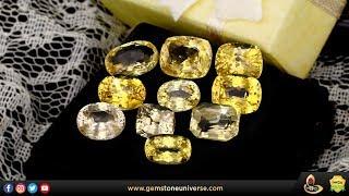 Finest Unheated Certified Yellow Sapphire Pukhraj In India from Gemstoneuniverse