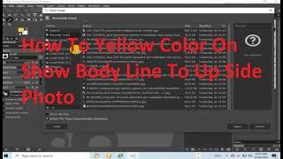 How To Yellow Color On Show Body Line To Up Side Photo MRB TECH